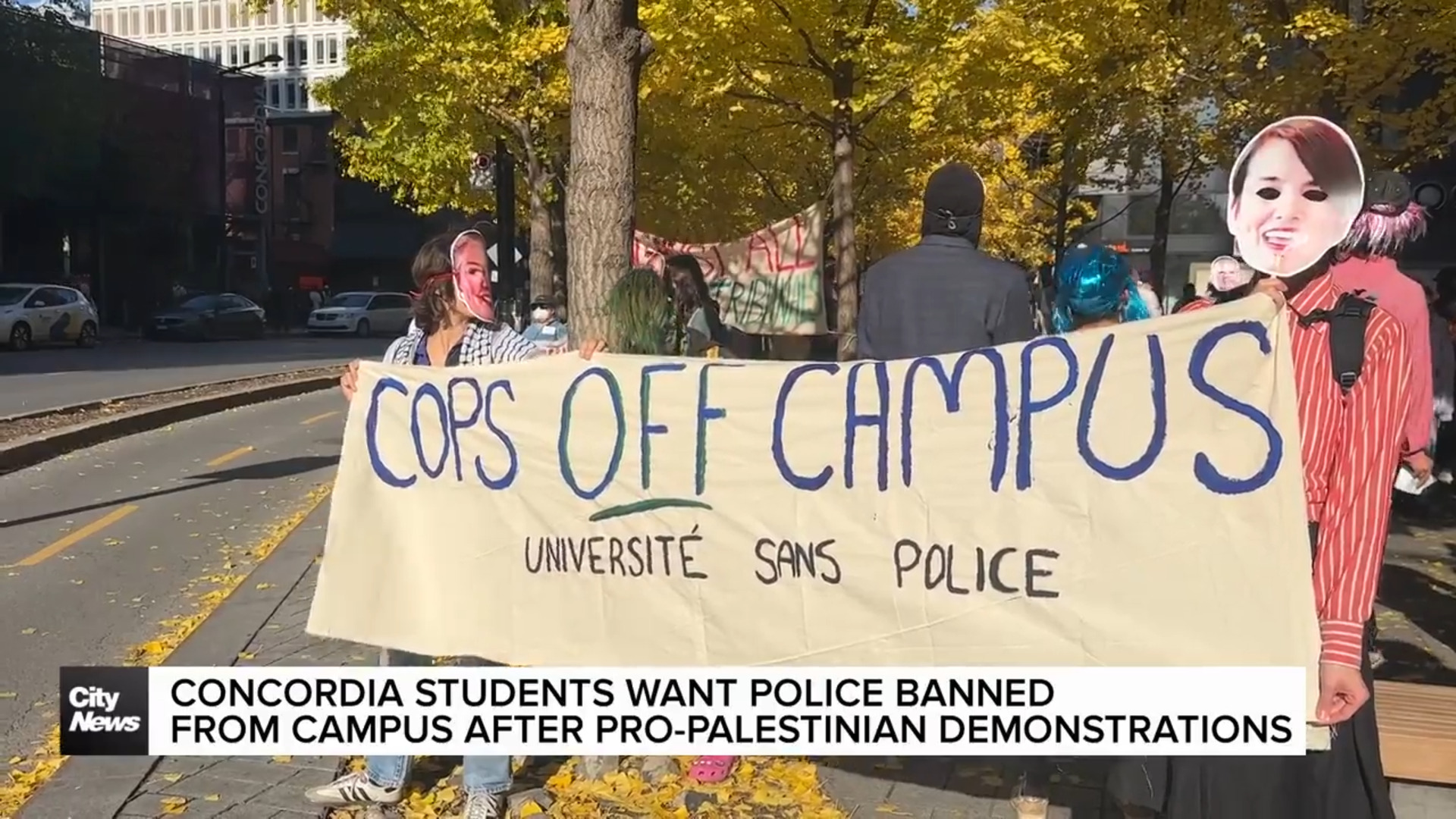 Montreal students decry police crackdowns on pro-Palestinian demos