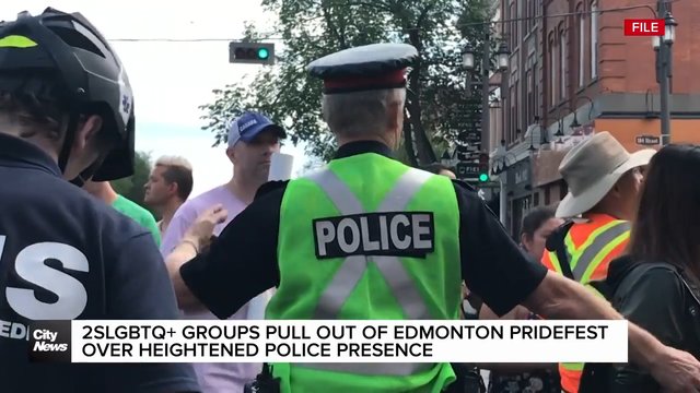 Edmonton 2SLGBTQ+ groups quit pride festival over police presence