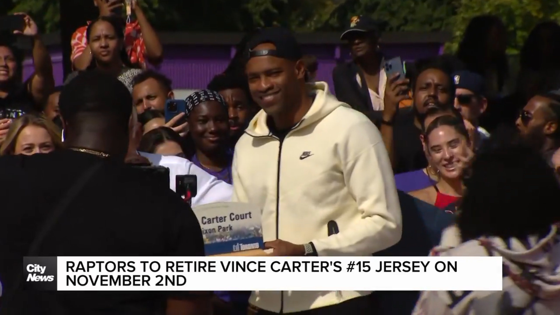 Raptors to retire Vince Carter's #15 jersey in November