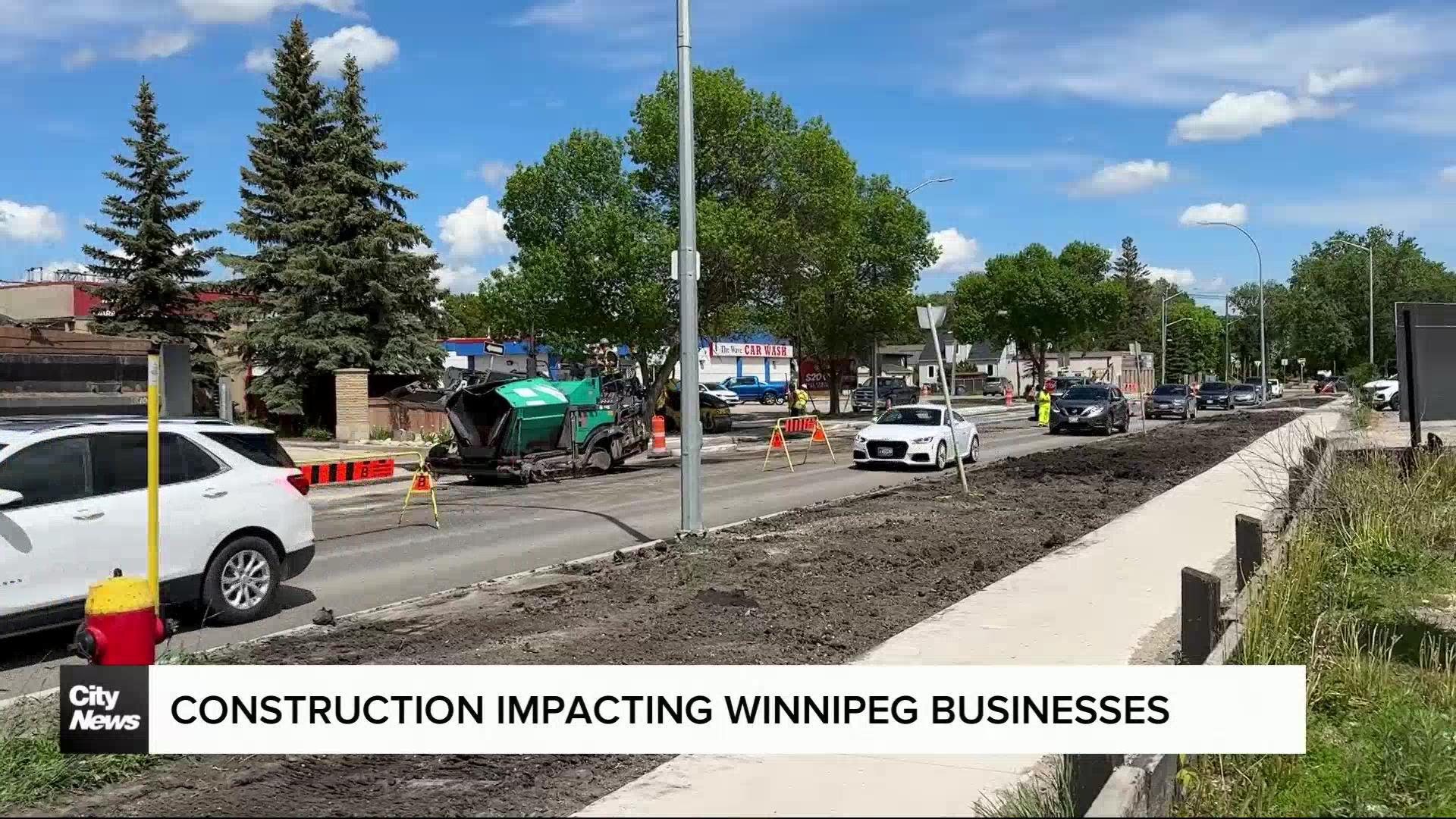 Winnipeg businesses impacted by construction