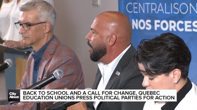 Quebec education unions demand action ahead of October election