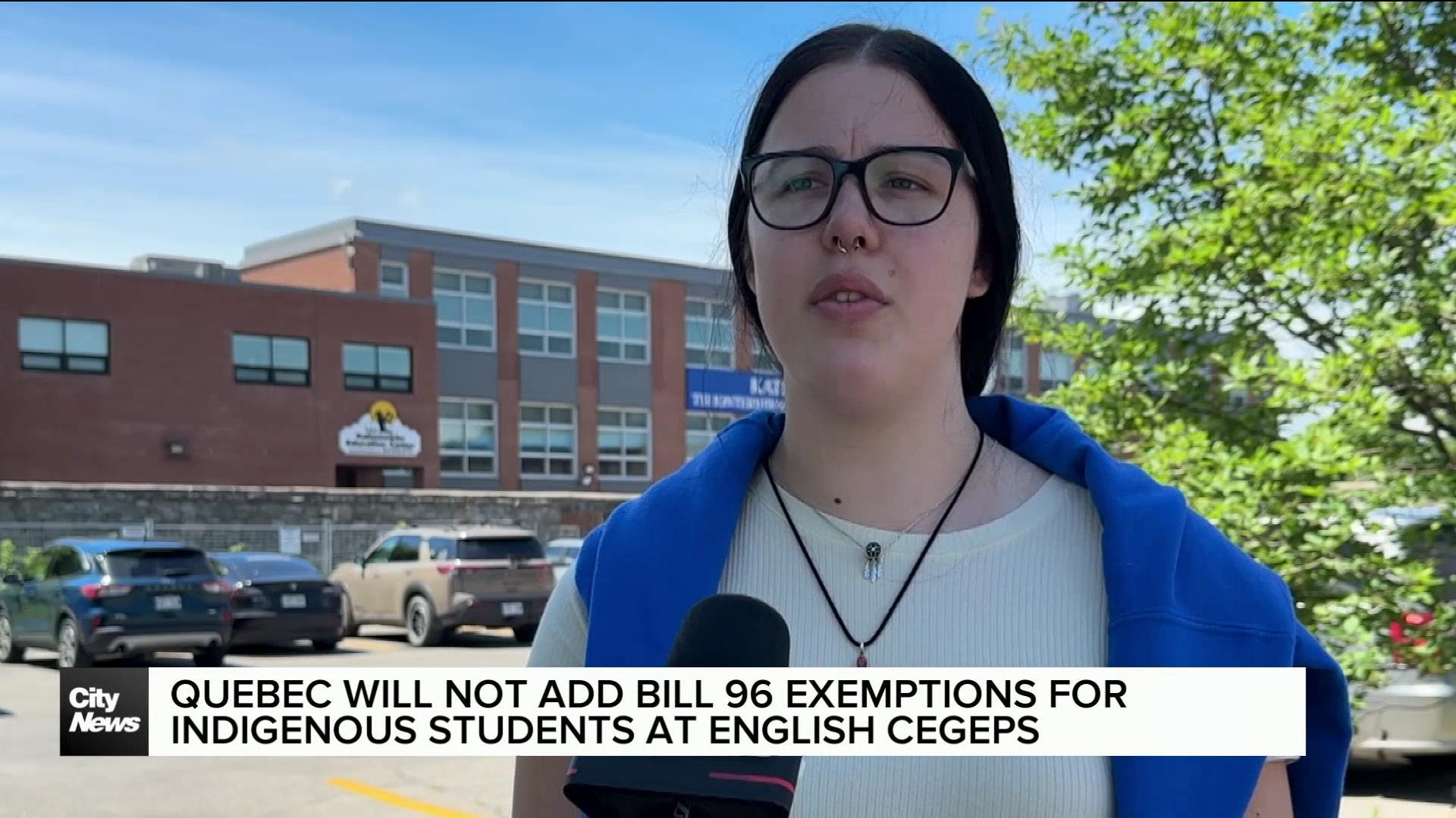 Quebec refuses to expand language exemptions for Indigenous students