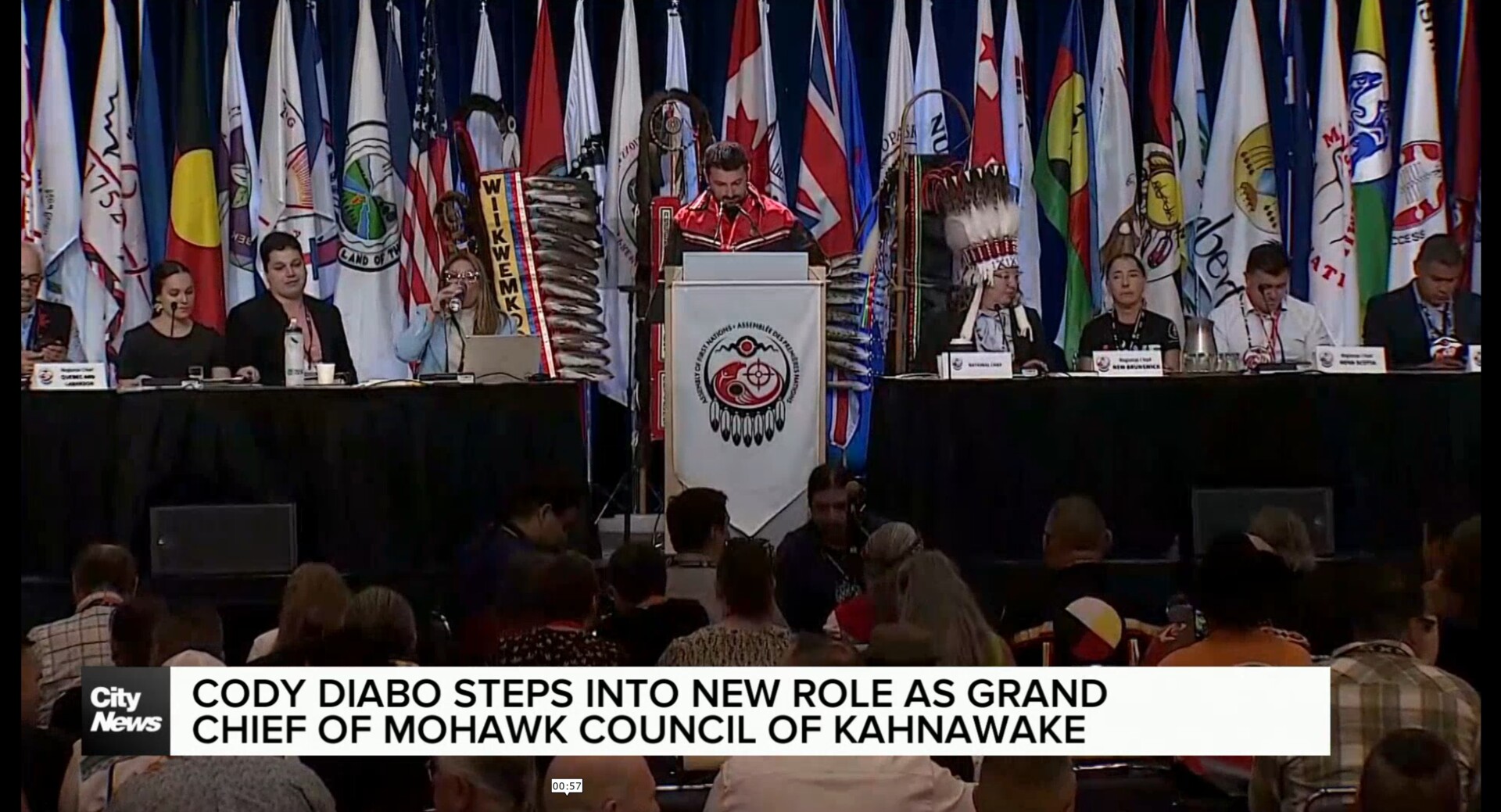 New Grand Chief of Kahnawake Cody Diabo already getting to work