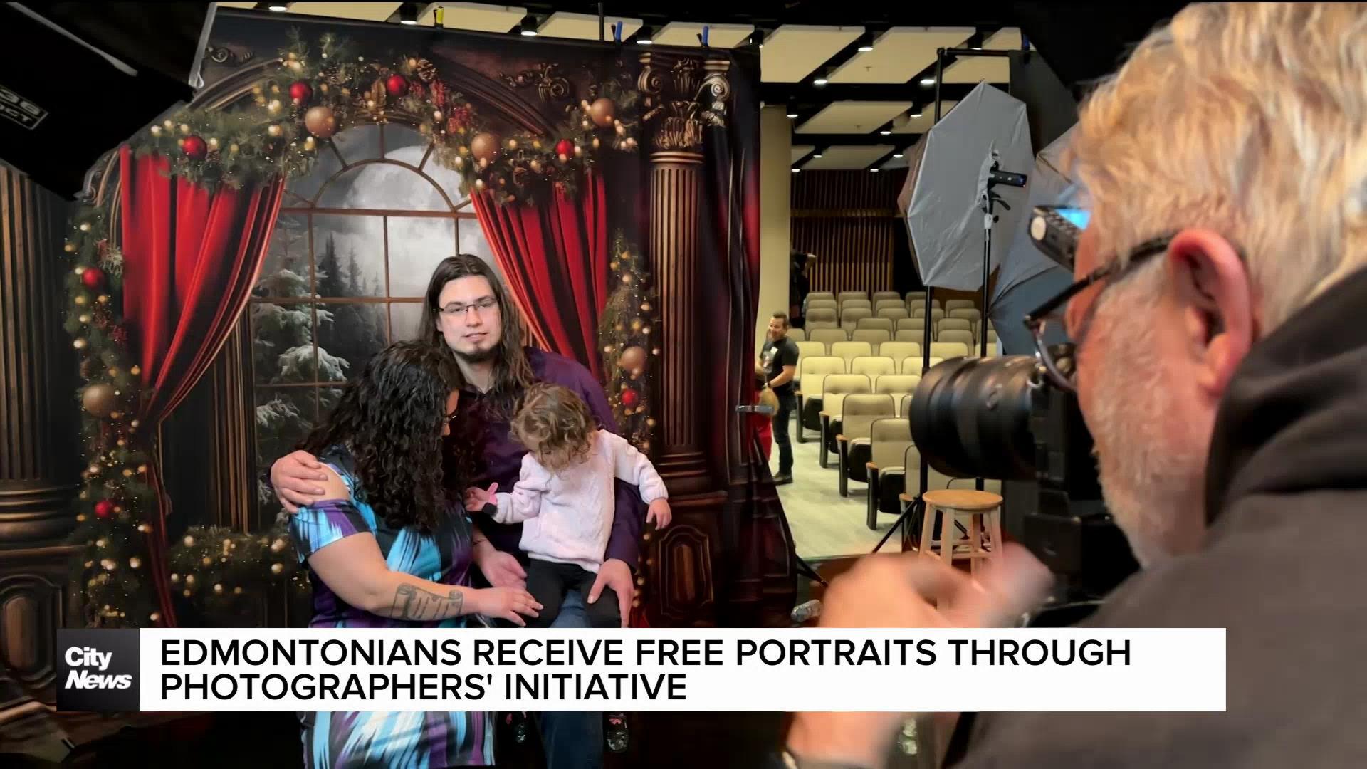 Edmontonians receive free portraits  through photographers' initiative