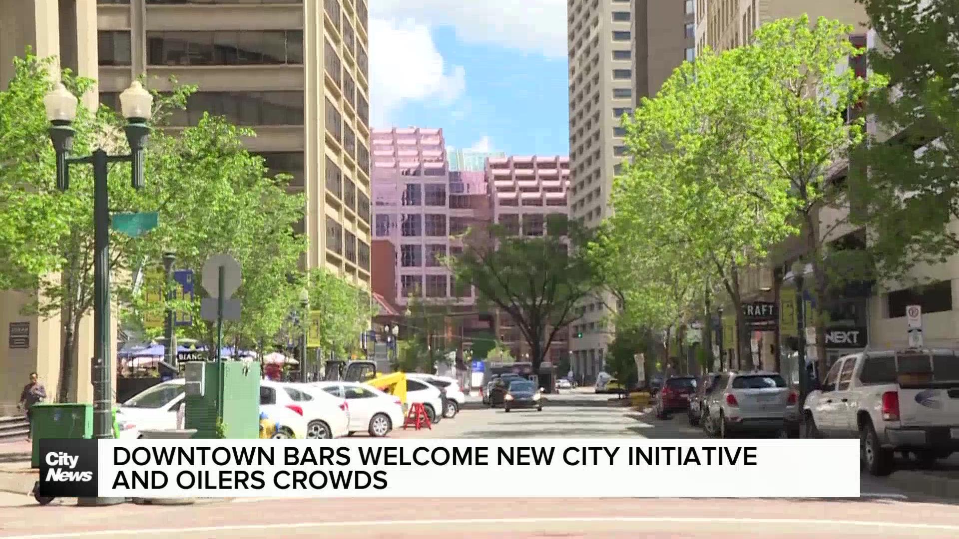 Downtown Edmonton bar owners welcome new city project and Oilers crowds