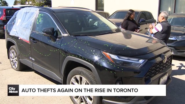 Auto thefts on the rise again in Toronto