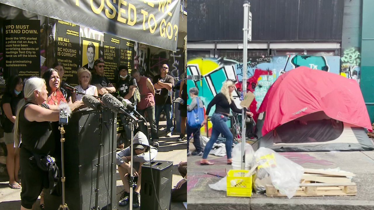 DTES residents, advocates speak out against decampment