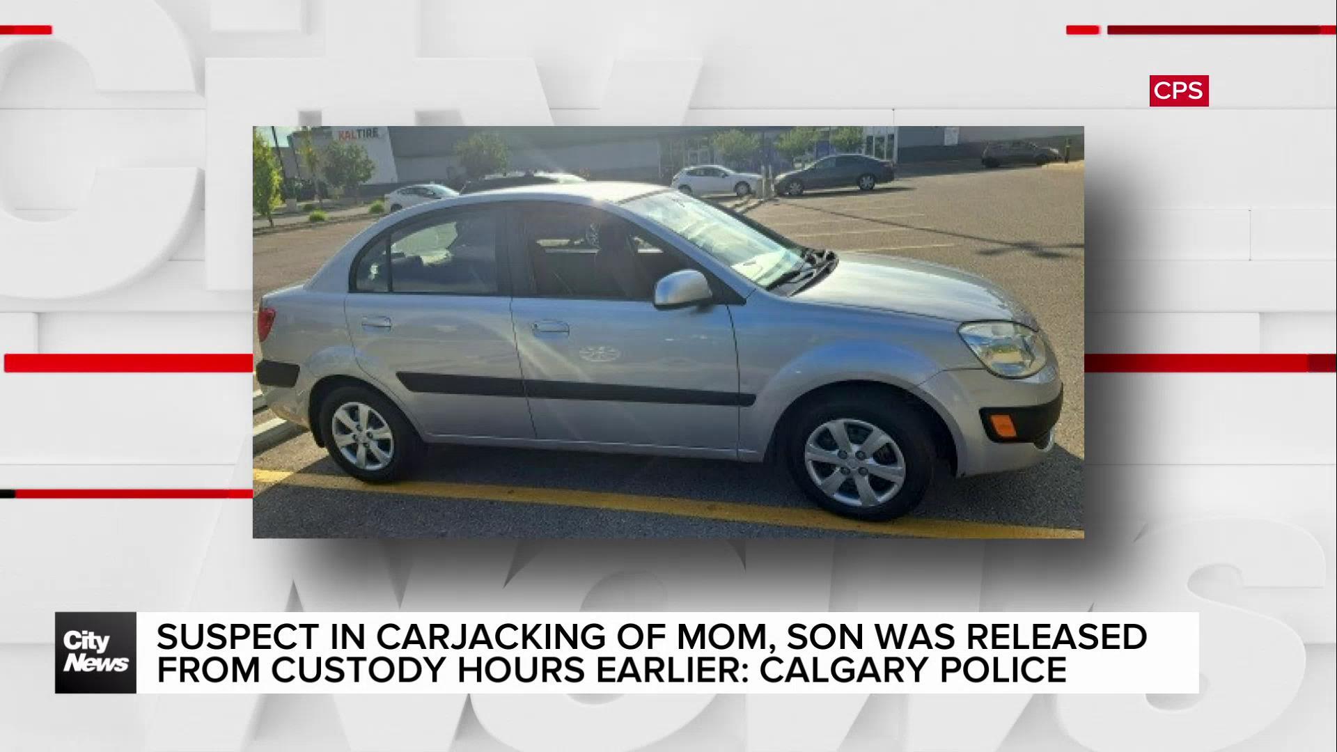 Suspect in carjacking of mom, son was released from custody hours earlier: Calgary police