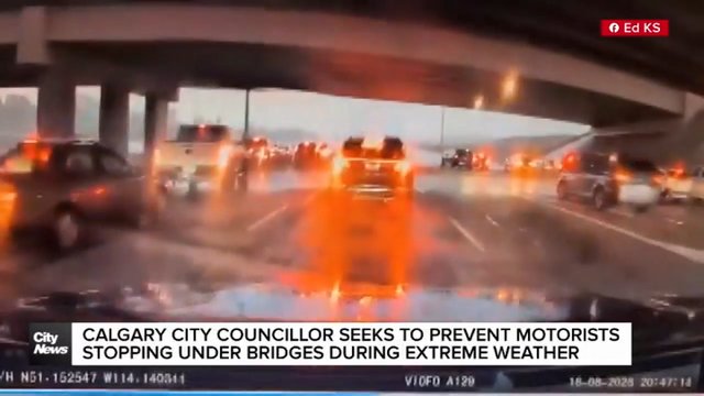 Councillor seeks to prevent motorists stopping under bridges during Calgary's extreme weather