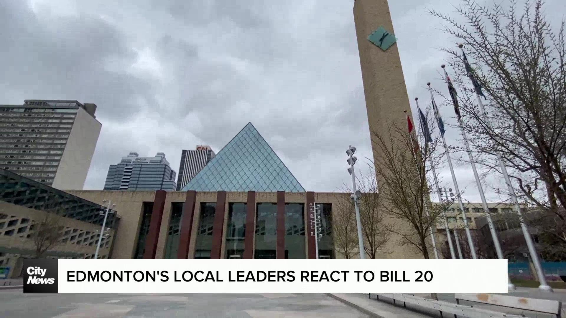 Edmonton's local leaders react to Bill-20