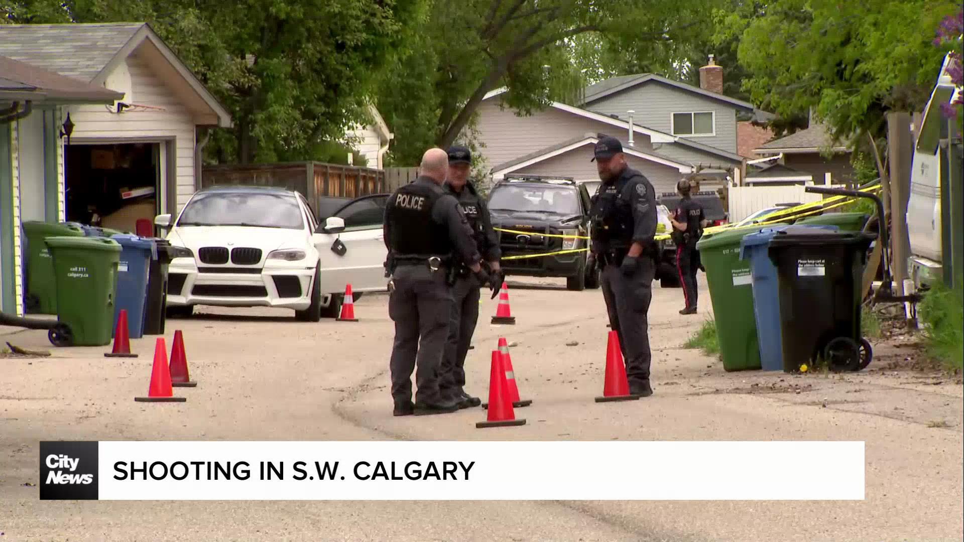 Daylight shooting in S.W. Calgary sends man to hospital