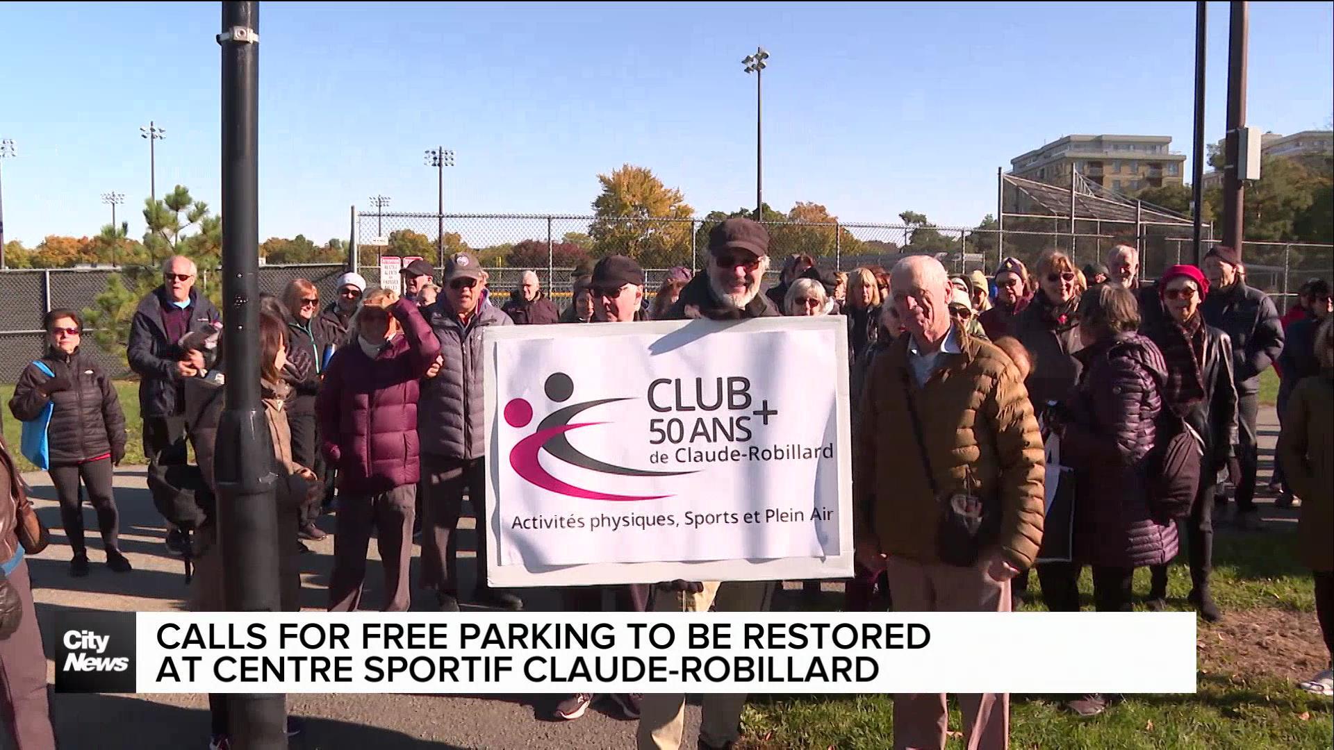 Montrealers call for free parking to be restored at Claude-Robillard