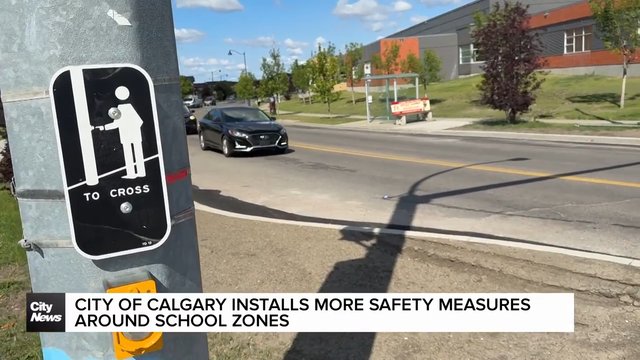 City of Calgary installs more safety measures around school zones