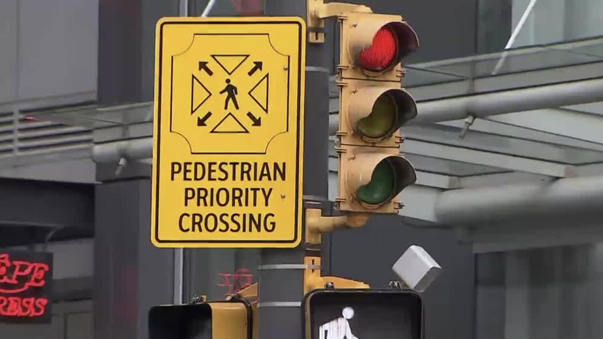 Vancouver pedestrian scramble pilot goes live at Granville and Robson