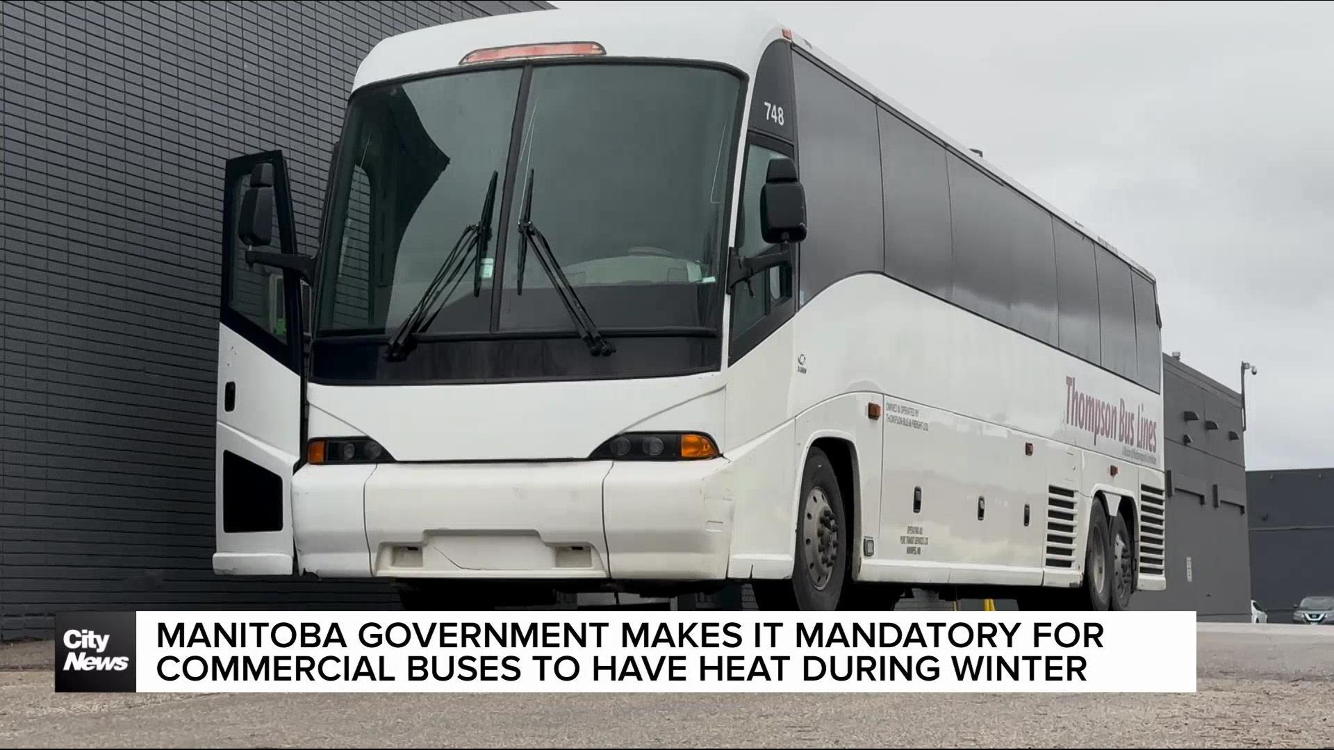 Heat now mandatory for commercial buses in Manitoba