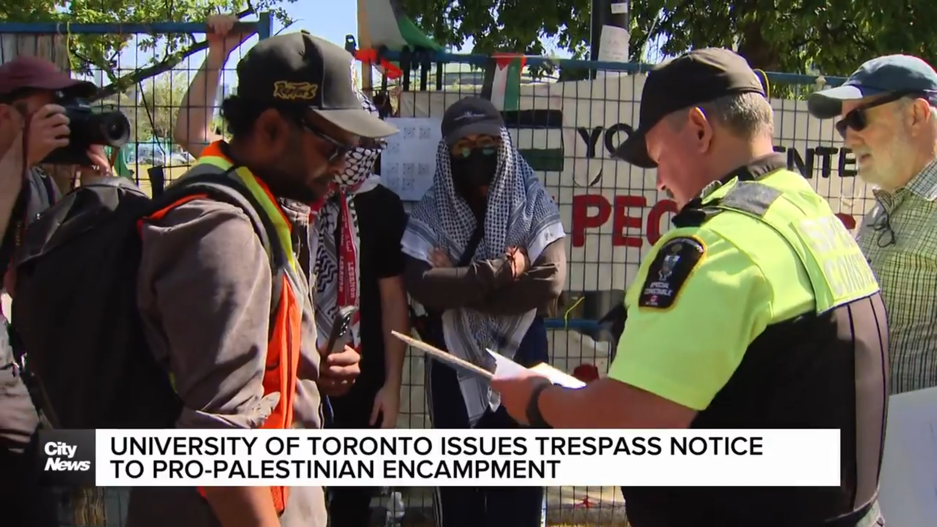 University of Toronto delivers trespass notice to pro-Palestinian encampment
