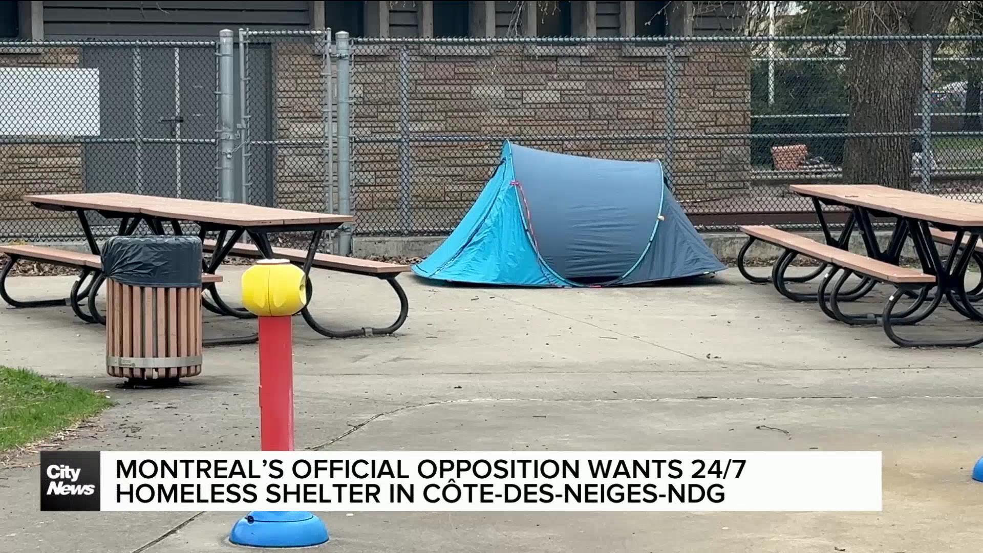 Montreal’s Official Opposition wants 24/7 homeless shelter CDN-NDG