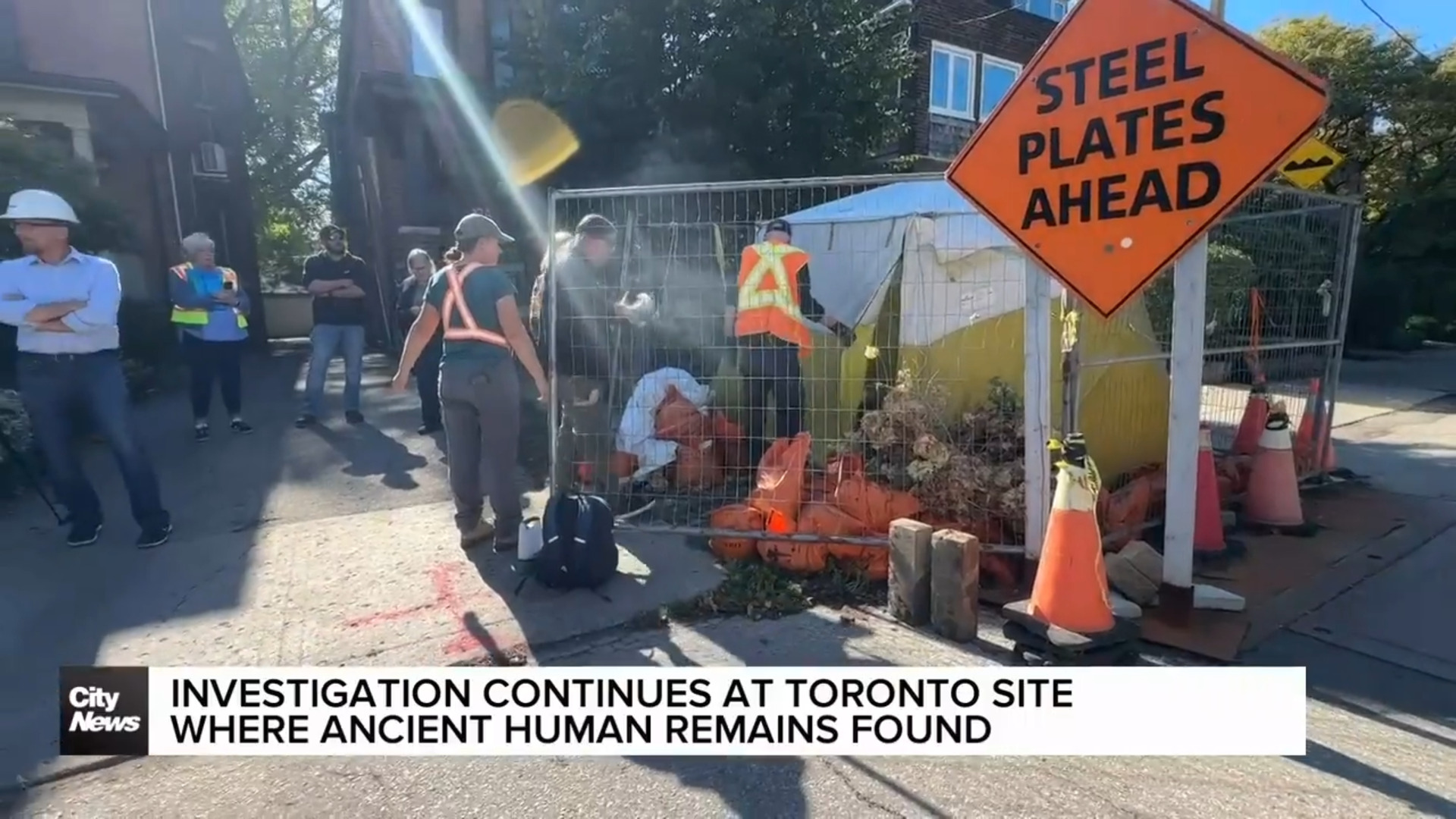 Investigation continues at Toronto site where ancient human remains found