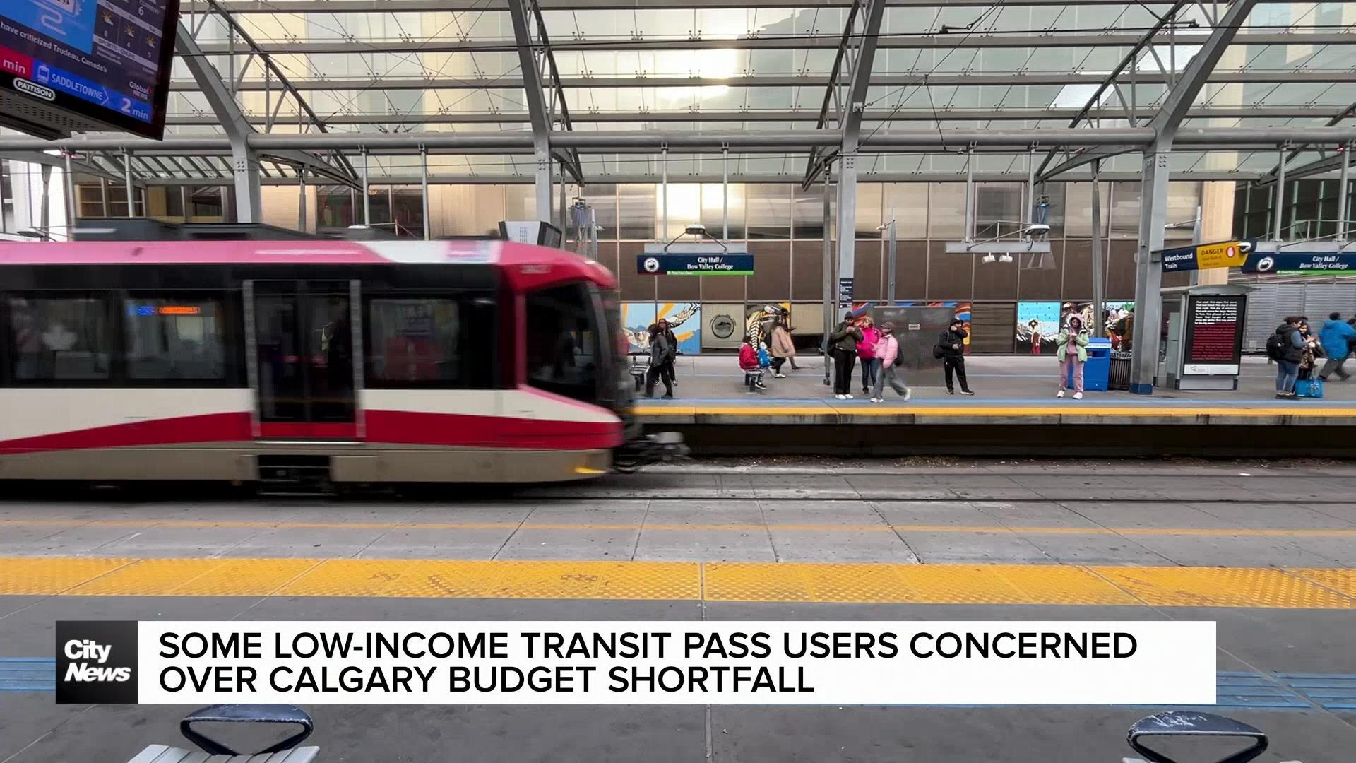 Some low-income transit pass users concerned over Calgary Budget shortfall