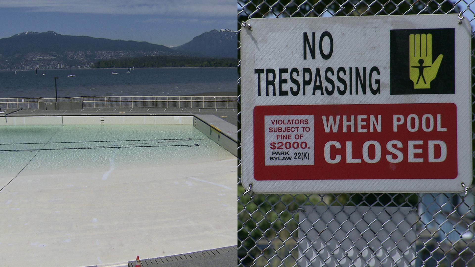Kits pool closed for the summer