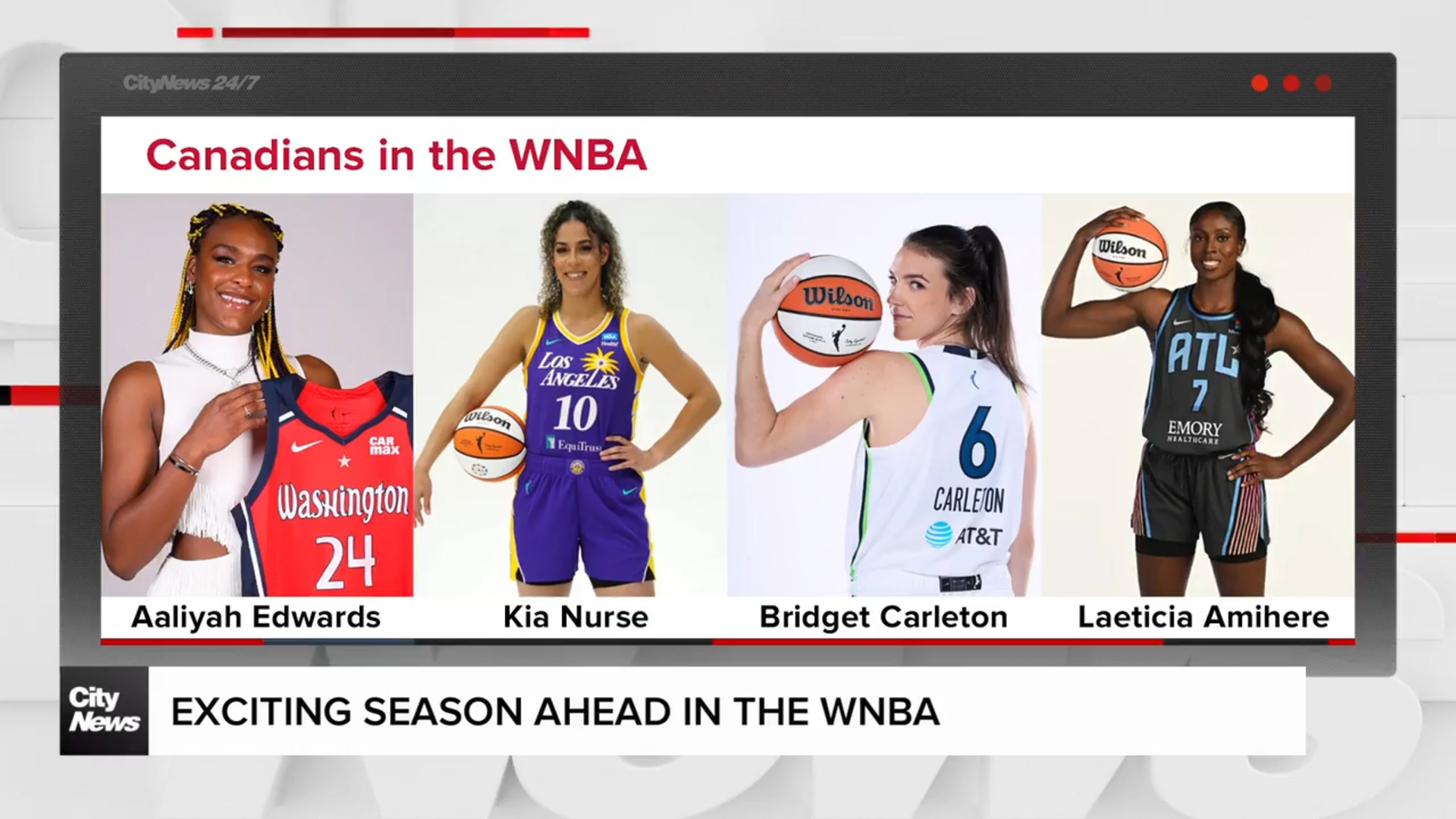 The four Canadians in the WNBA this season