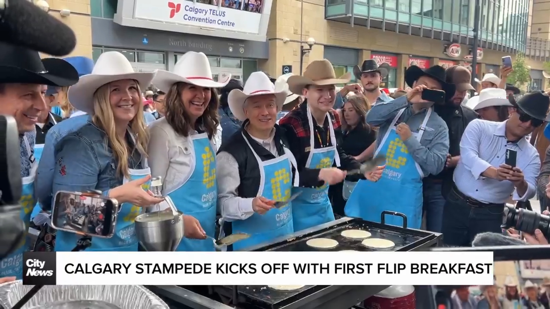 Calgary Stampede kicks off with 'First Flip Breakfast'