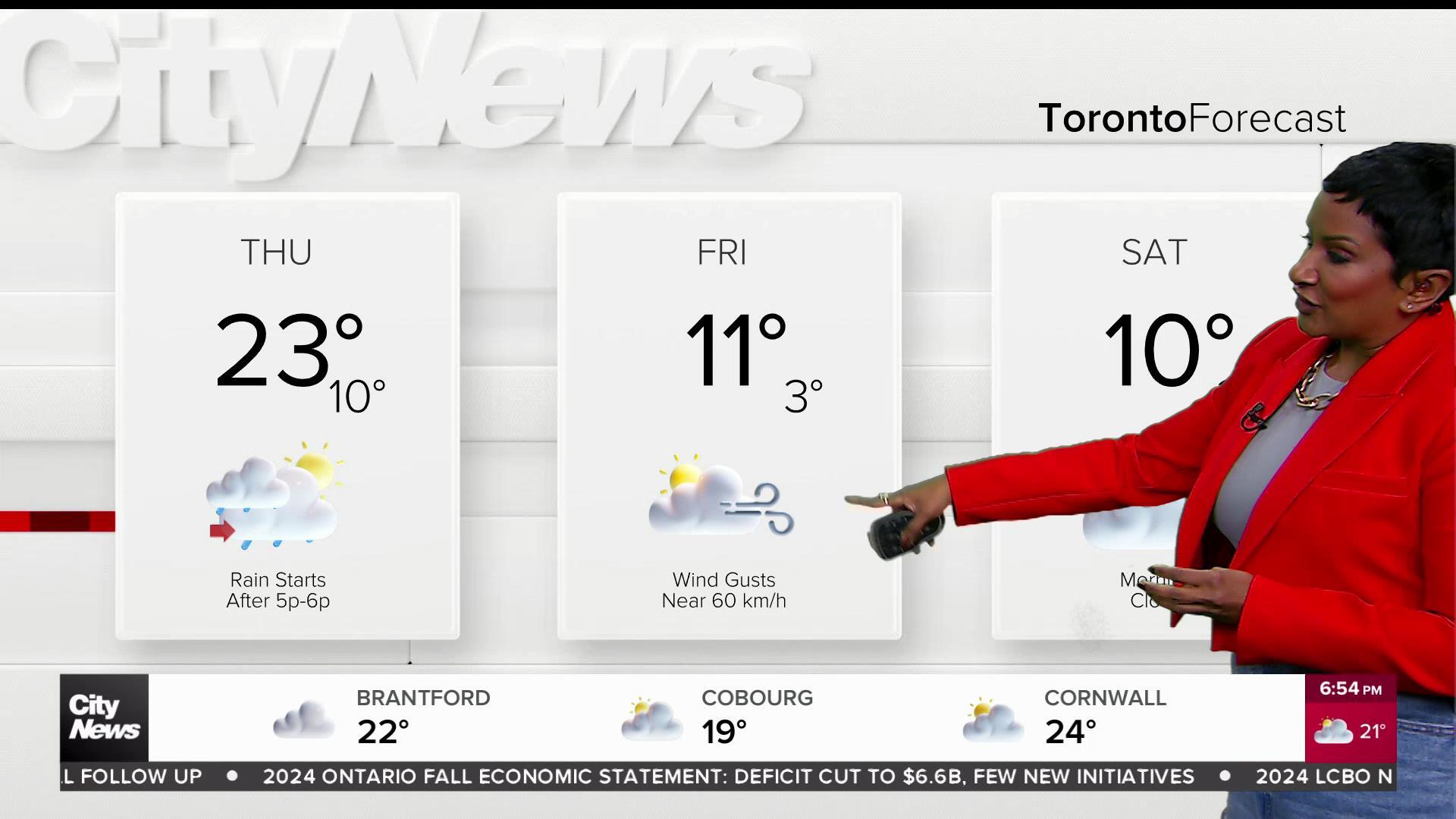 Warm but potential rain on Halloween