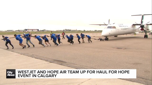 WestJet and Hope Air team up for Haul for Hope event in Calgary
