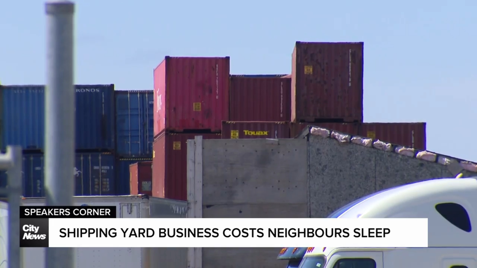 'The noise is non-stop': People in Mississauga sound alarm over shipping container company