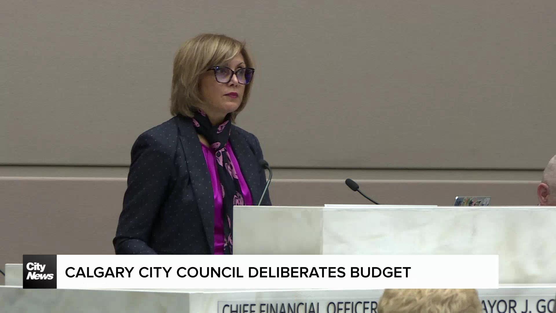 Calgary city council deliberates budget