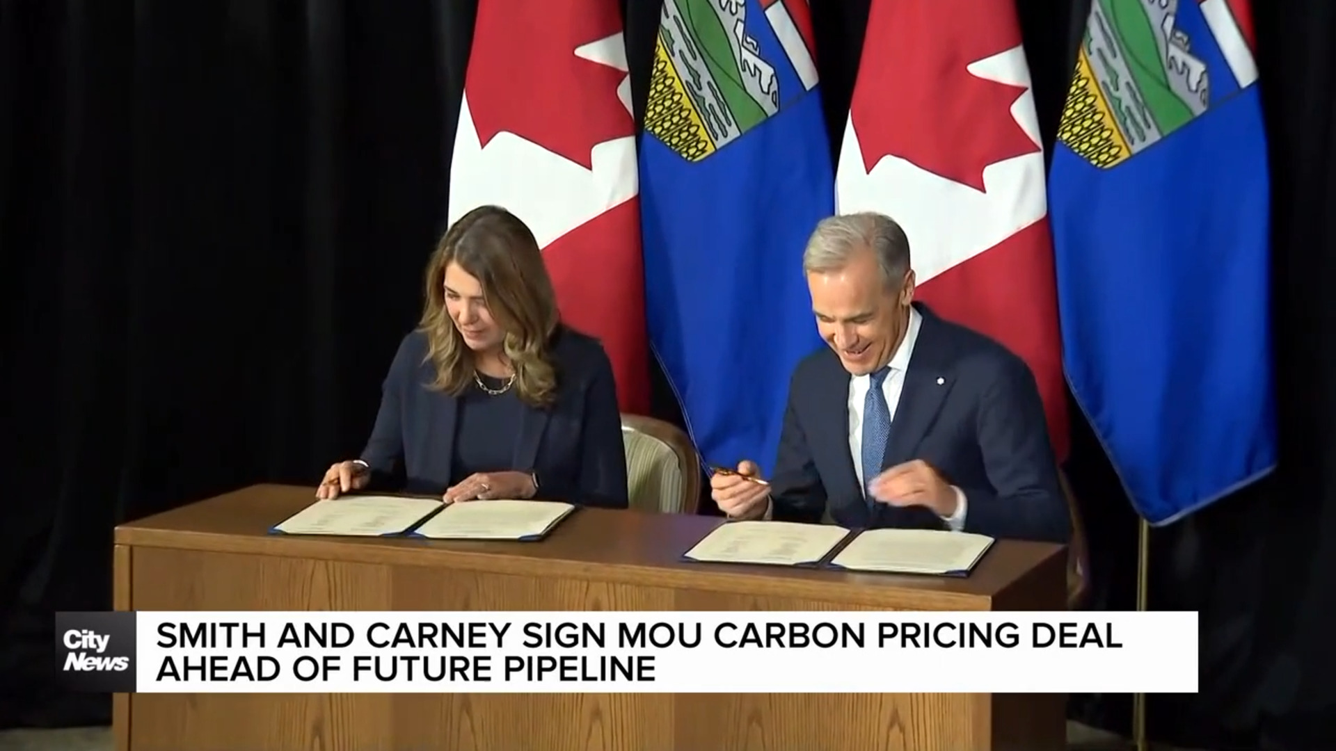 Smith and Carney sign MOU carbon pricing deal ahead of future pipeline