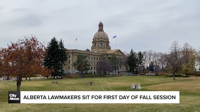 Alberta lawmakers sit for first day of fall session
