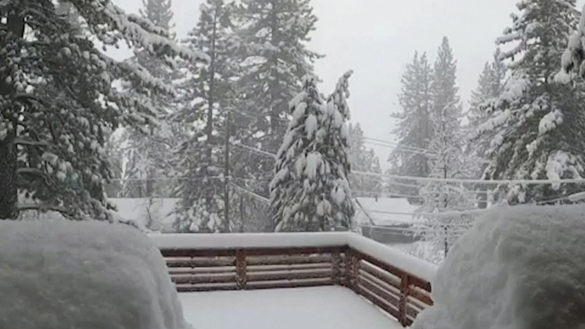 Rare blizzard bears down on California mountains