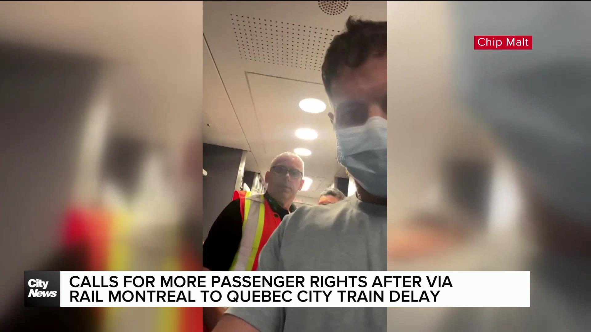 More passenger rights wanted after Montreal to Quebec City train delay