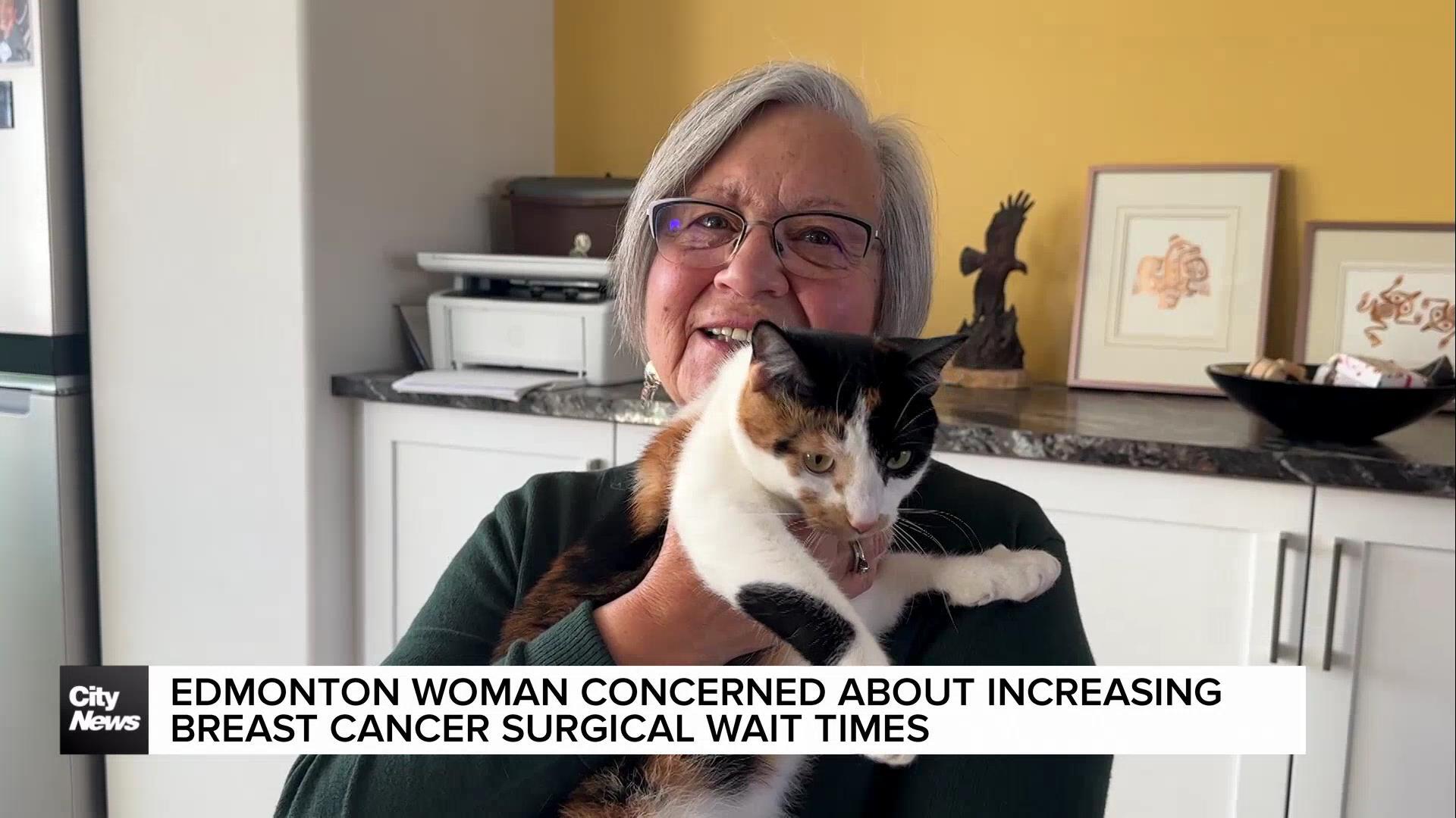 Edmonton woman concerned about surgical wait times for breast cancer