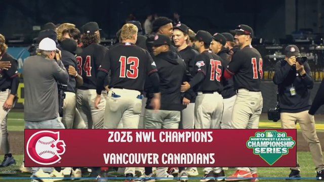 Vancouver Canadians win 2026 Northwest League championship