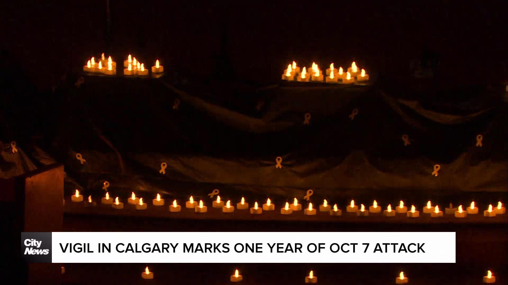 Vigil in Calgary marks one-year of Oct 7 attack