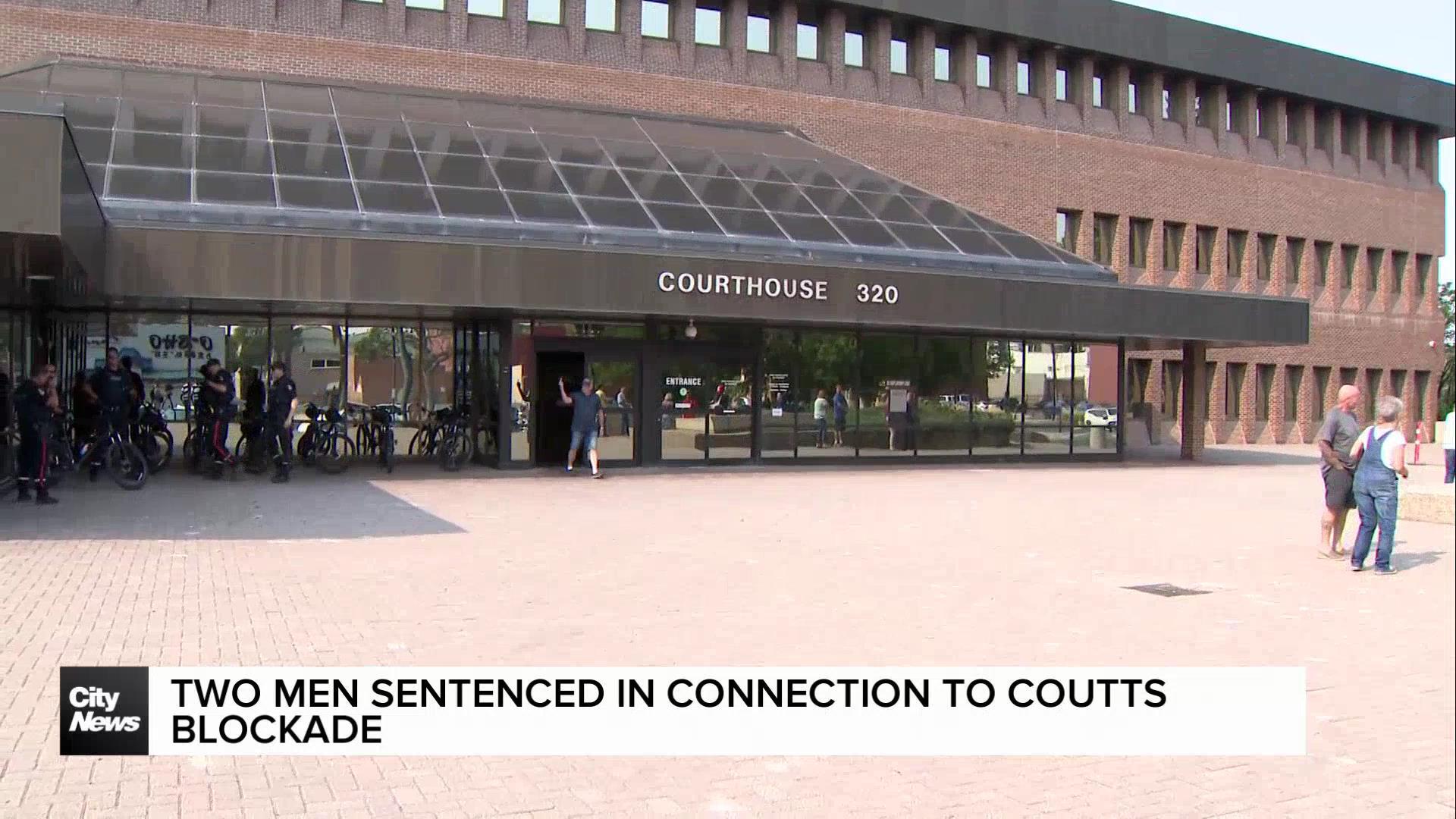 Two Alberta men get 6 1/2-year prison sentences for roles in Coutts protest