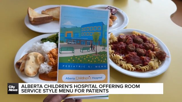Alberta Children's Hospital offering room service–style menu for patients