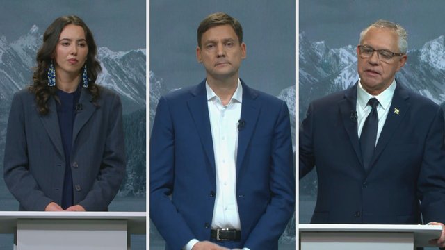 Party leaders pitch platforms in only major debate ahead of B.C. election