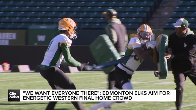 Edmonton Elks aiming for energetic Western Final home crowd