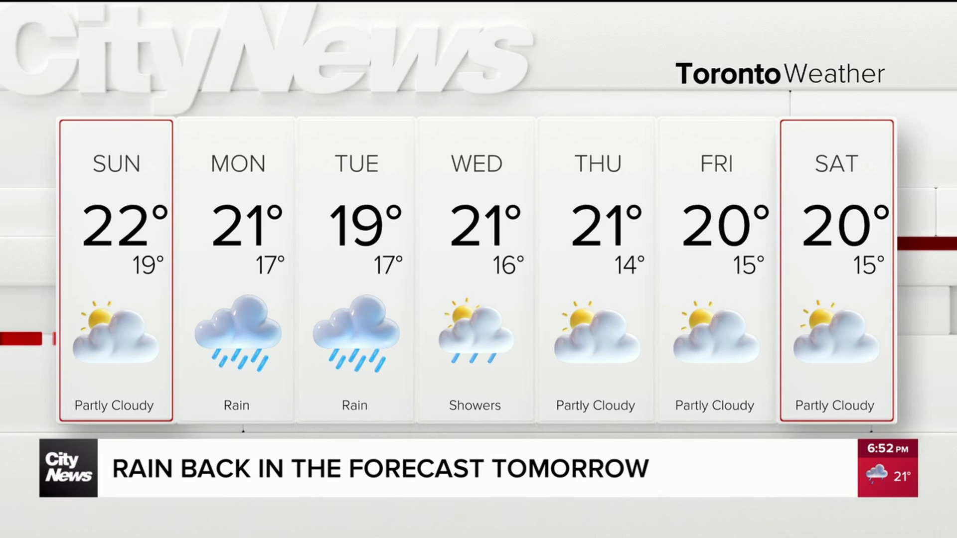 Thunderstorms rolling across the Greater Toronto Area