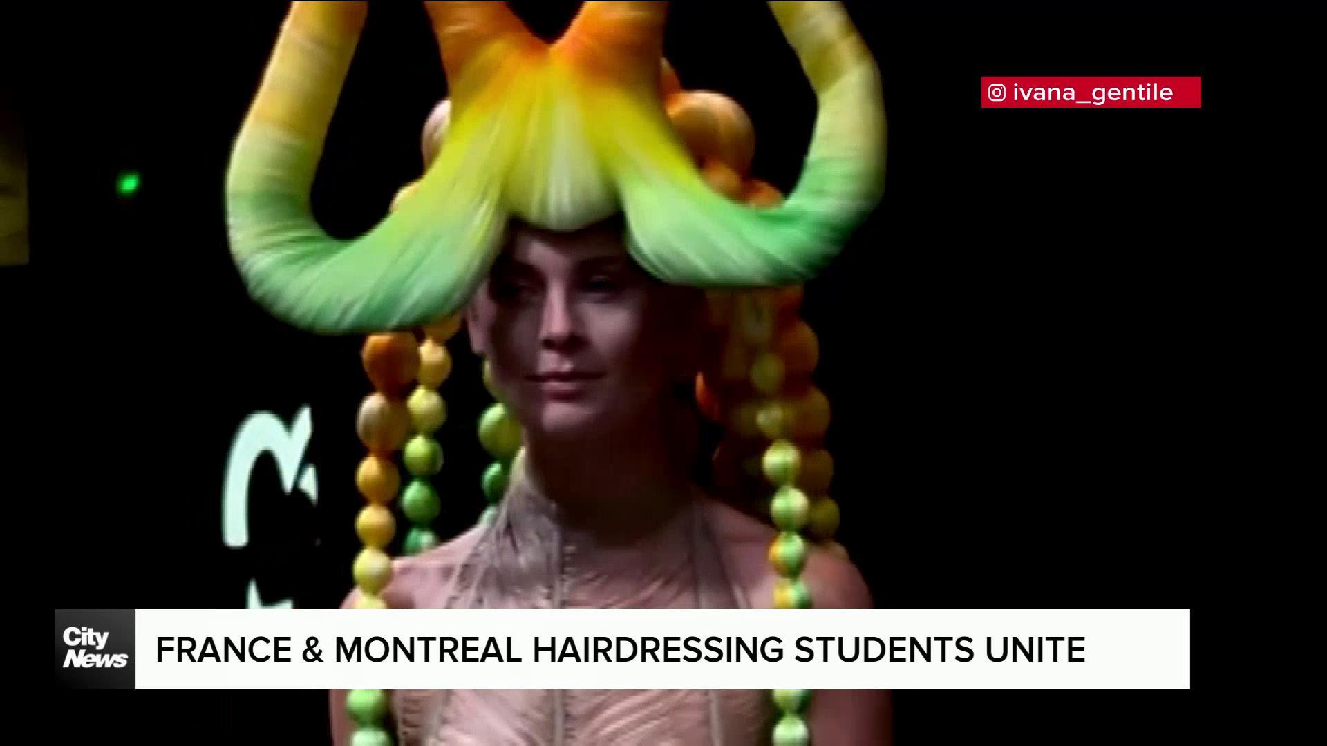 Hairdressing students from Montreal & France unite