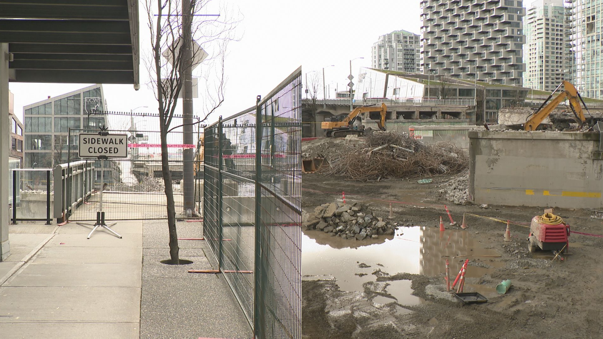 Surrounding businesses inconvenienced by Granville Connector construction