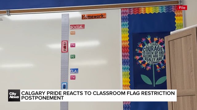 Calgary Pride reacts to classroom flag restriction postponement
