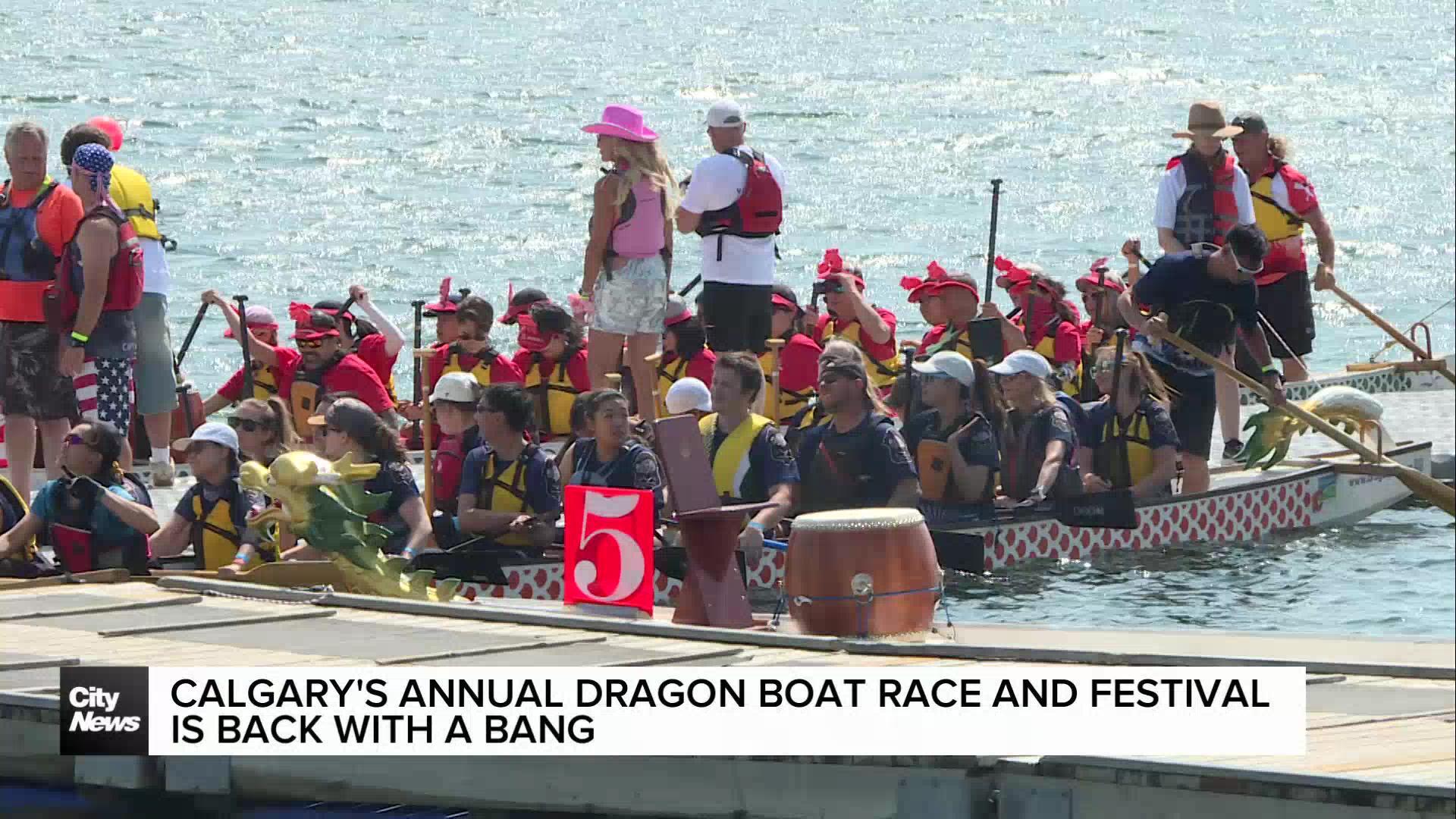 Calgary's annual Dragon Boat Race and Festival is back with a bang