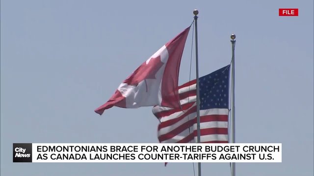 Edmontonians brace for another budget crunch as U.S. counter-tariffs loo