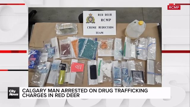 Calgary man arrested on drug trafficking charges in Red Deer