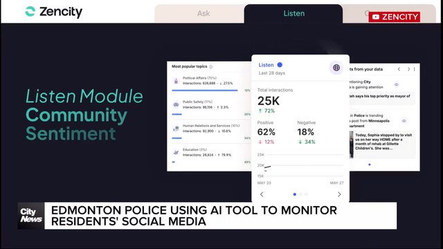 Edmonton police using AI tool to monitor public's social media