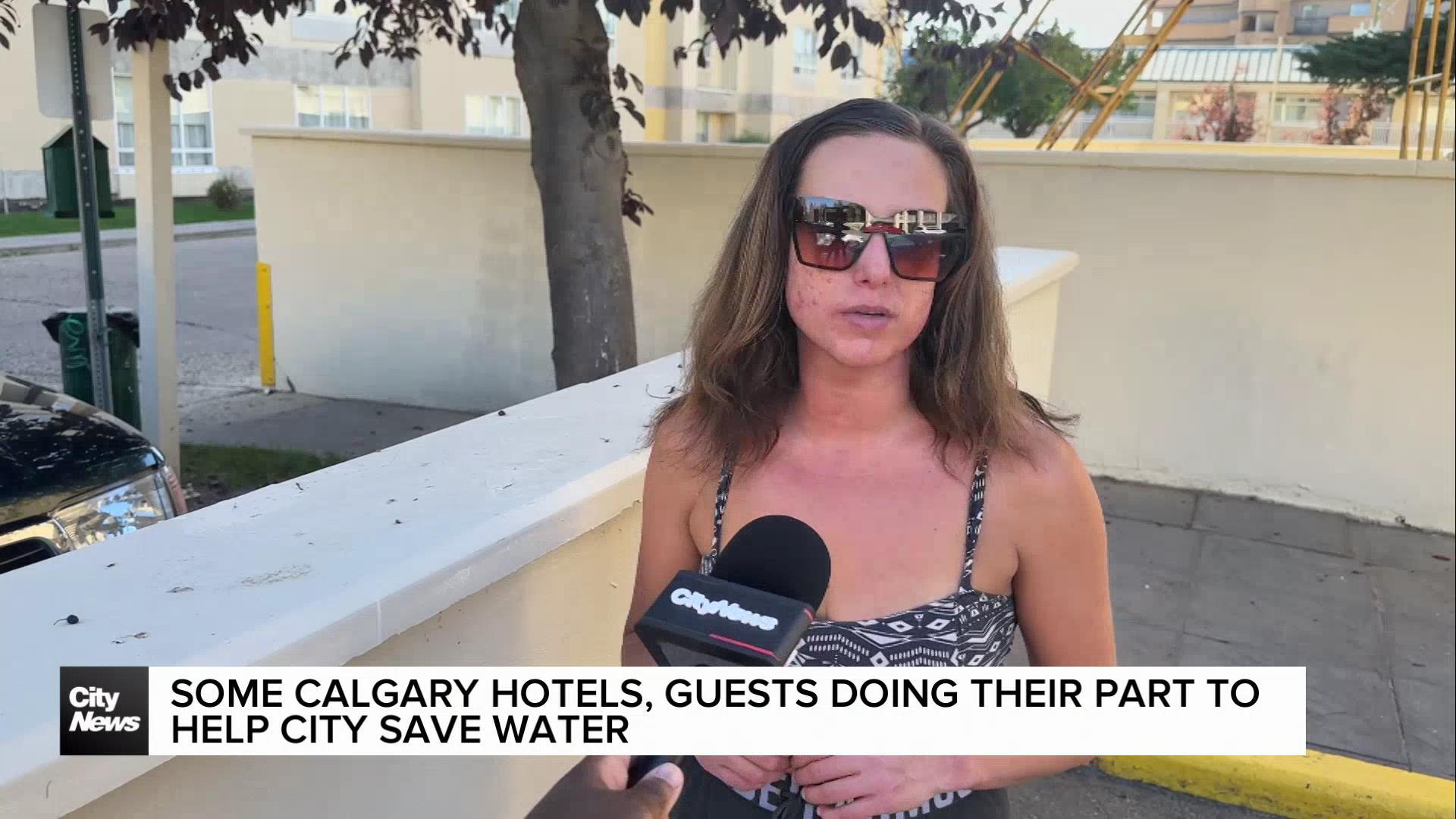 Some Calgary hotels, guests doing their part to help city save water amid feeder main repairs